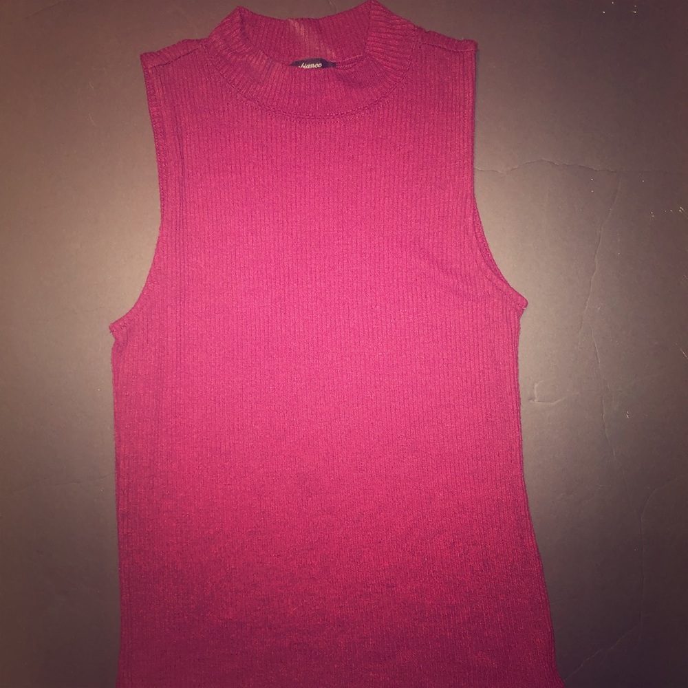 Burgundy tank top